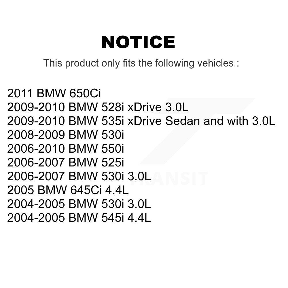[Avant et Arrière] Capteur usure plaquettes de frein pour BMW 530i 528i xDrive 525i 535i 550i 545i KSE-100230