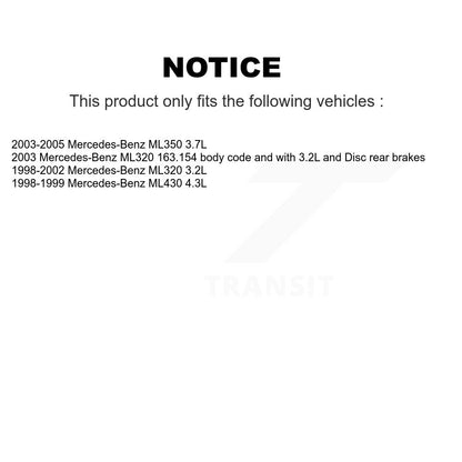 [Avant et Arrière] Capteur usure plaquettes de frein pour Mercedes-Benz ML320 ML350 ML430 KSE-100233