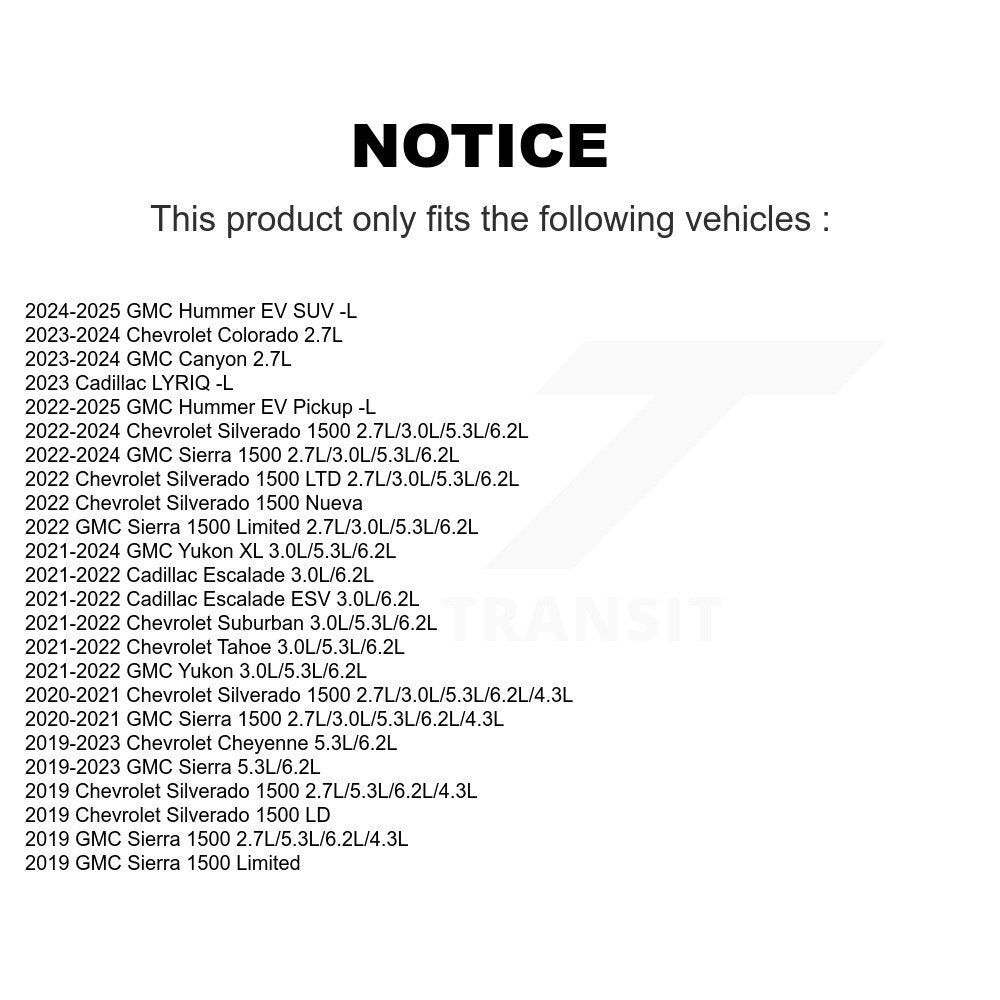 [Arrière] Capteur usure plaquettes de frein pour GMC Chevrolet Silverado 1500 Sierra Limited XL KSE-100270