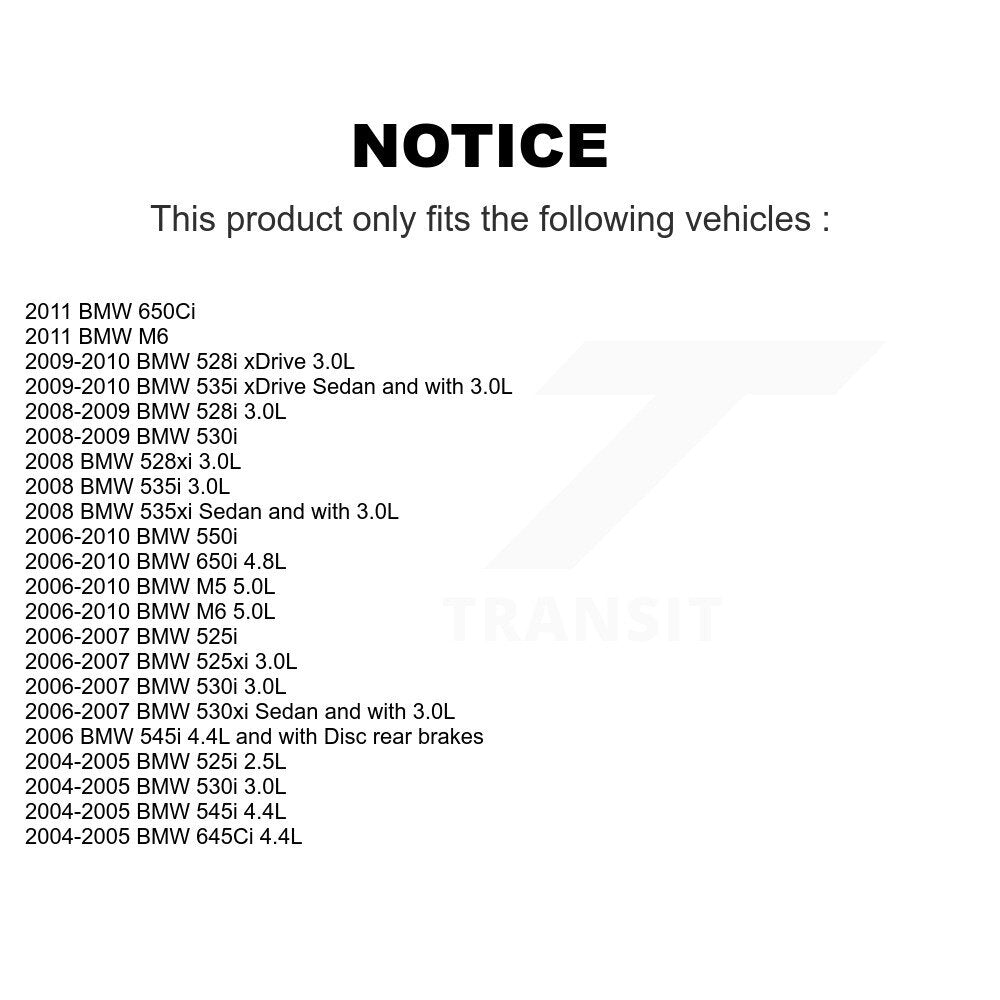 [Arrière] Capteur usure plaquettes de frein pour BMW 530i 530xi 650i 528i xDrive 525i 535i 645Ci KSE-100273