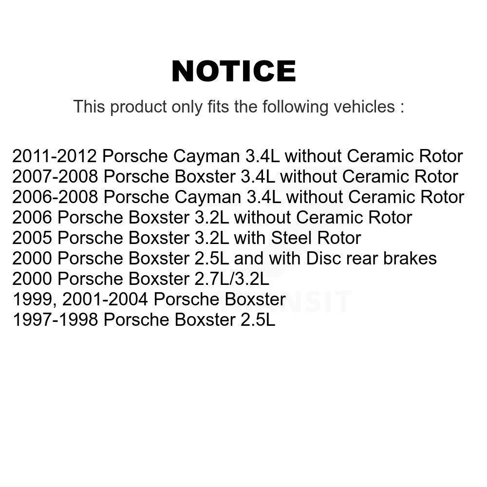 [Arrière] Capteur usure plaquettes de frein pour Porsche Boxster Cayman KSE-100284