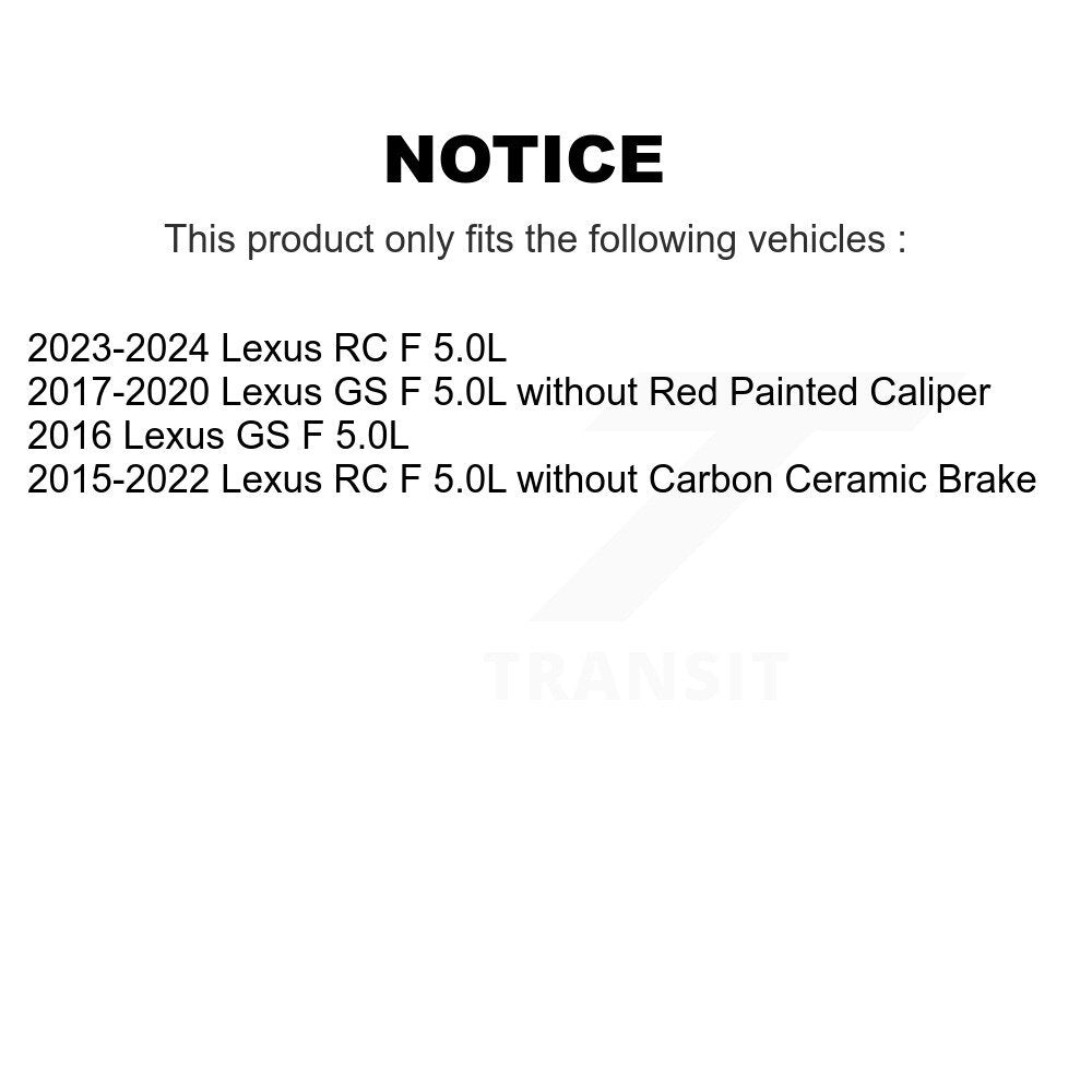 [Arrière] Capteur usure plaquettes de frein pour Lexus RC F GS 5.0L KSE-100285