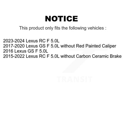 [Arrière] Capteur usure plaquettes de frein pour Lexus RC F GS 5.0L KSE-100285