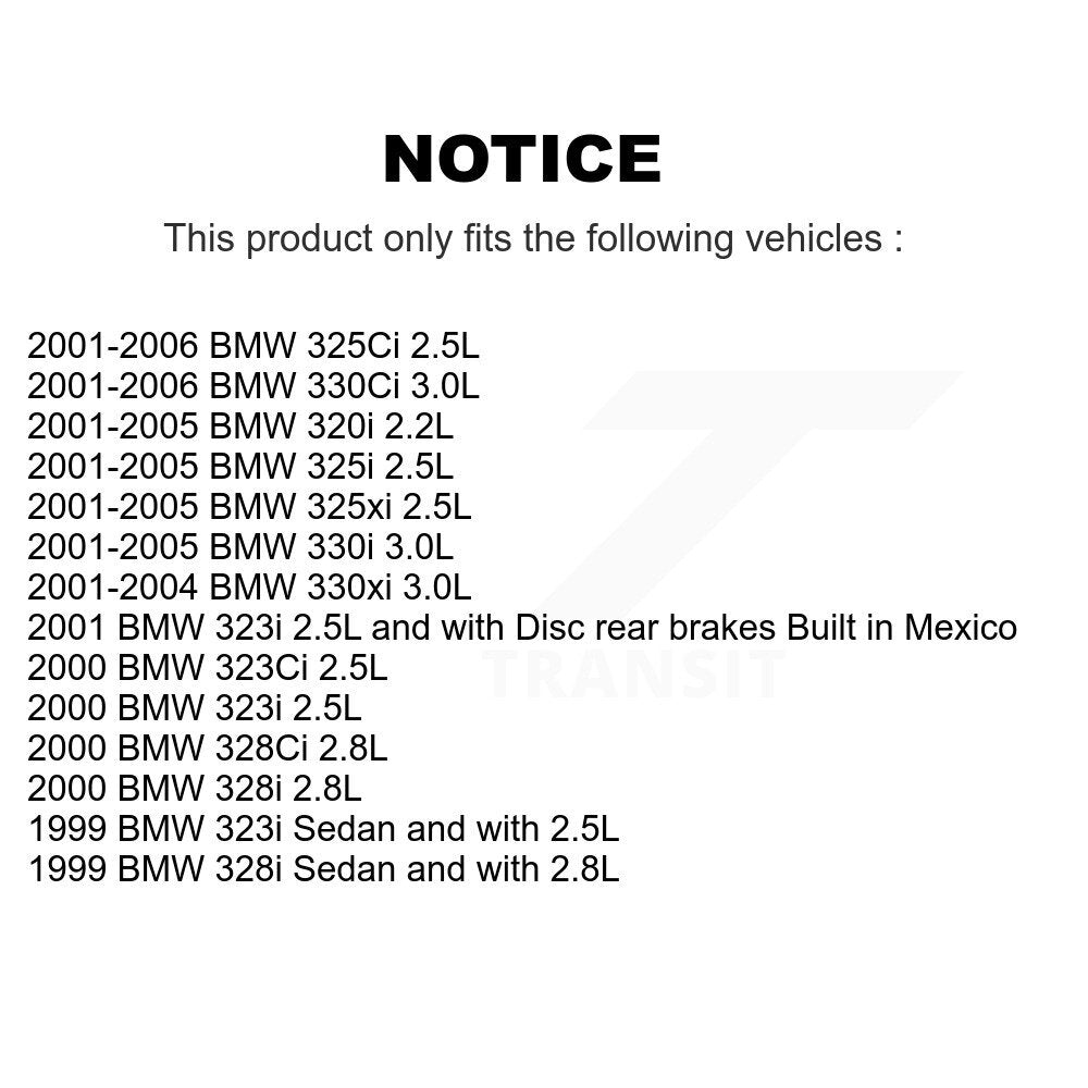 [Arrière] Capteur usure plaquettes de frein pour BMW 330Ci 325i 325Ci 320i 325xi 330i 323i 328i KSE-100286