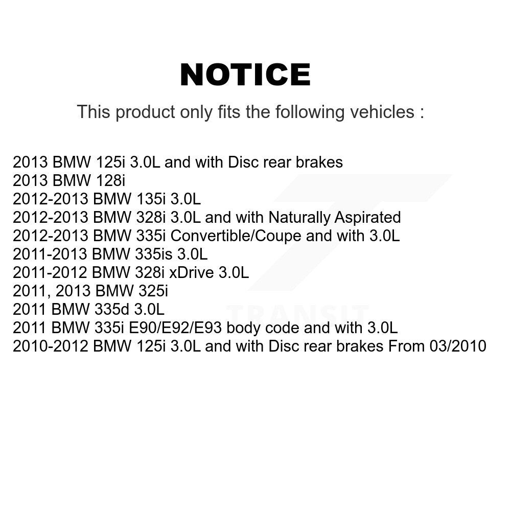 [Arrière] Capteur usure plaquettes de frein pour BMW 328i xDrive 335i 335is 135i 128i 335d 125i KSE-100288