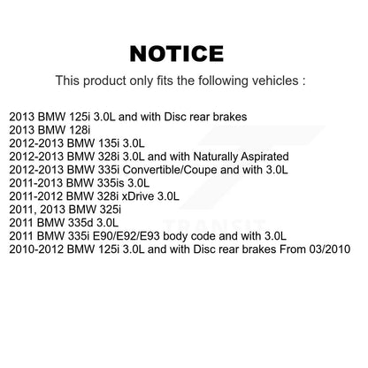 [Arrière] Capteur usure plaquettes de frein pour BMW 328i xDrive 335i 335is 135i 128i 335d 125i KSE-100288