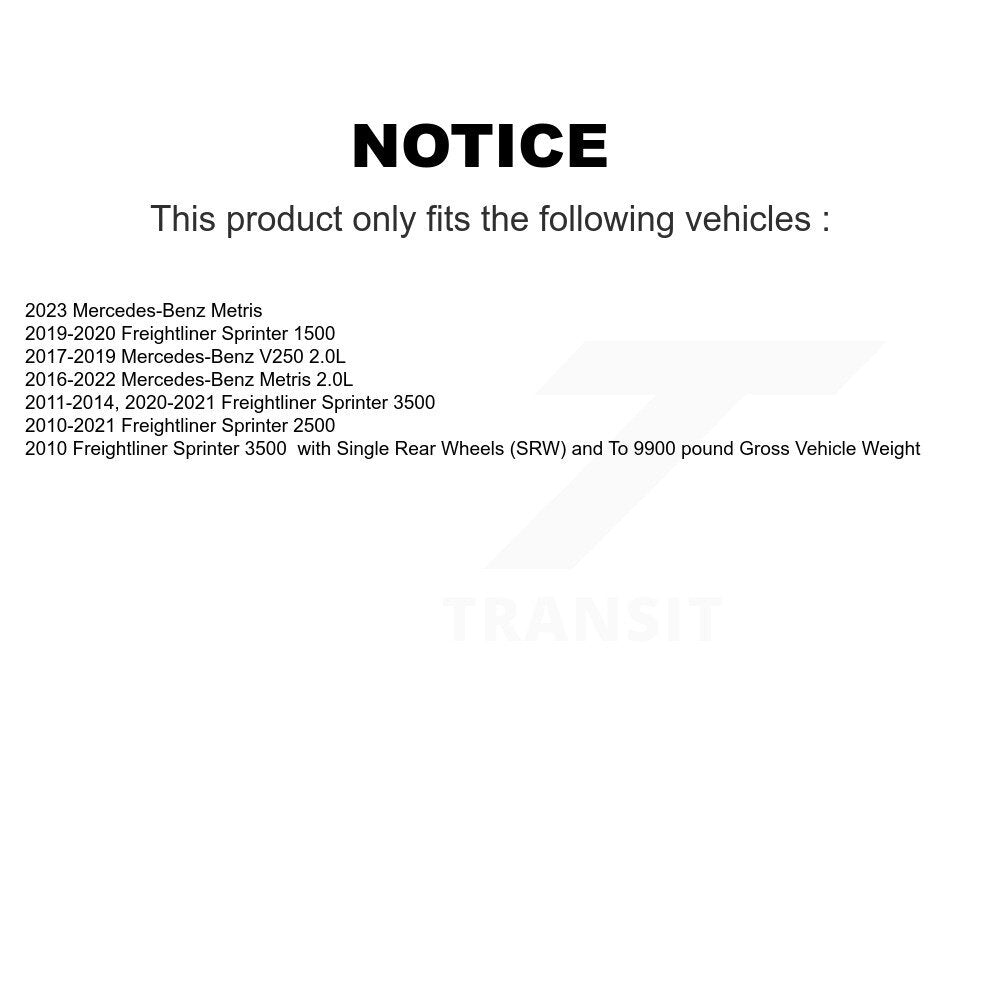 [Arrière] Capteur usure plaquettes de frein pour Mercedes-Benz Metris Freightliner Sprinter 3500 KSE-100291