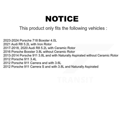 [Arrière] Capteur usure plaquettes de frein pour Porsche 911 Audi R8 718 Boxster KSE-100293