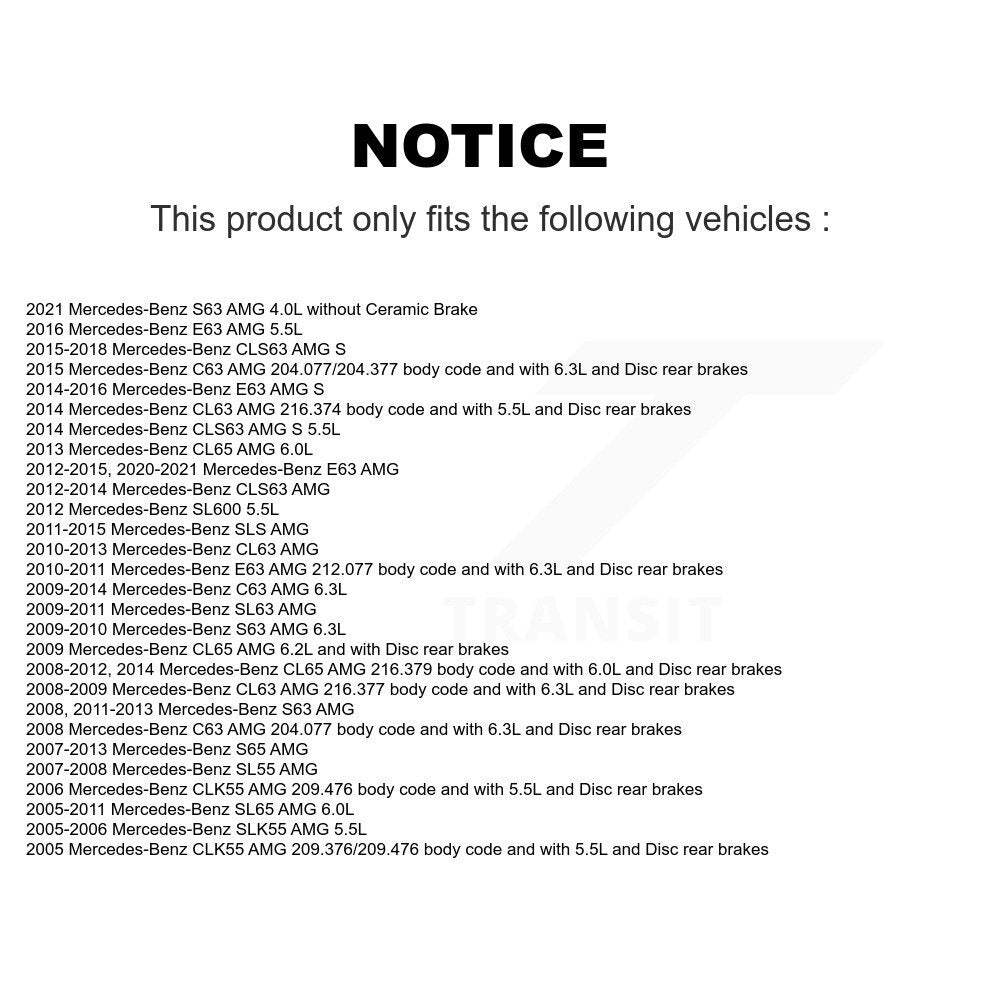 [Arrière] Capteur usure plaquettes de frein pour Mercedes-Benz C63 AMG E63 S CLS63 SLK55 SL63 SLS KSE-100295