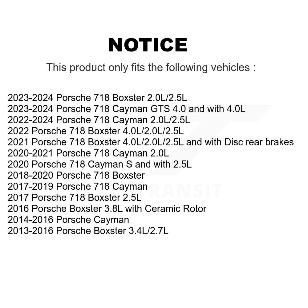 [Arrière] Capteur usure plaquettes de frein pour Porsche 718 Cayman Boxster KSE-100302