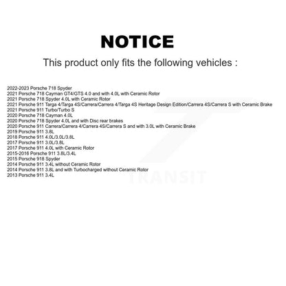[Arrière] Capteur usure plaquettes de frein pour Porsche 911 718 Cayman Spyder 918 KSE-100303