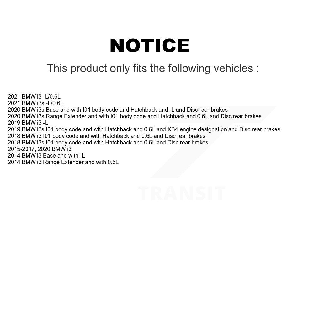 [Arrière] Capteur usure plaquettes de frein pour BMW i3 i3s KSE-100311