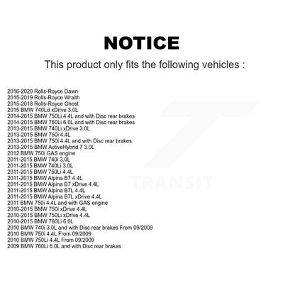 [Arrière] Capteur usure plaquettes de frein pour BMW 750i xDrive 750Li Rolls-Royce Wraith 740Li 7 KSE-100319