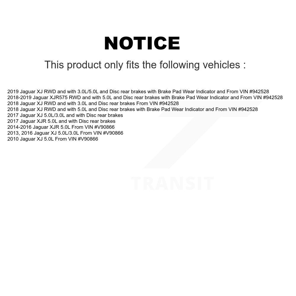 [Arrière] Capteur usure plaquettes de frein pour Jaguar XJ XJR XJR575 KSE-100321