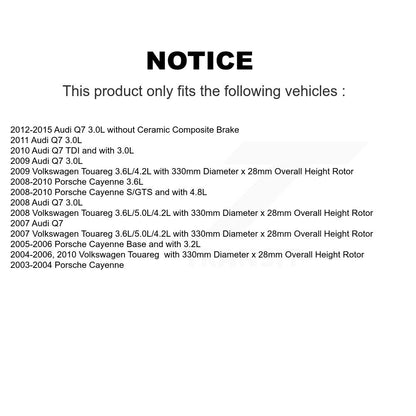 [Arrière] Capteur usure plaquettes de frein pour Audi Q7 Porsche Cayenne Volkswagen Touareg KSE-100324