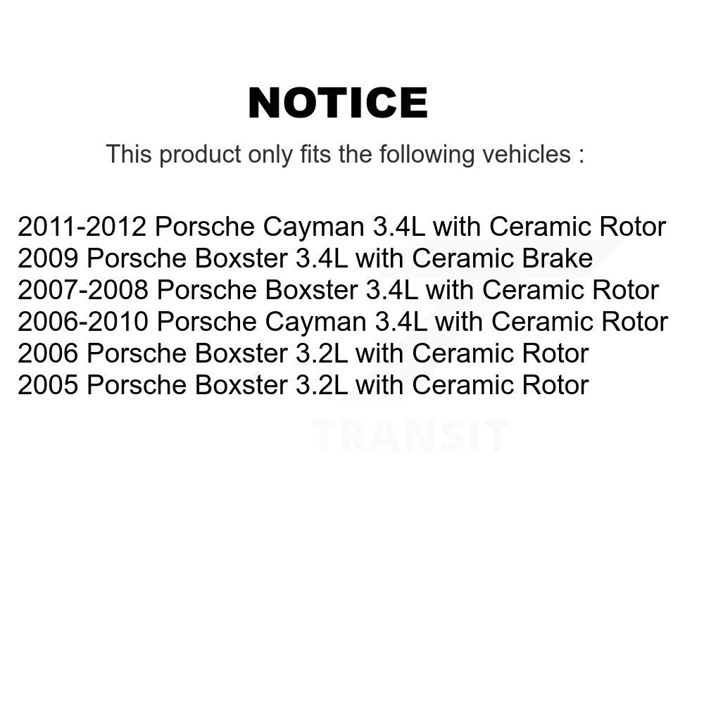 [Avant et Arrière] Capteur usure plaquettes de frein pour Porsche Boxster Cayman KSE-100371