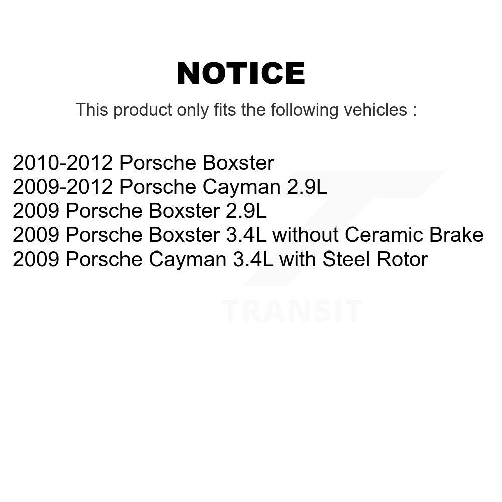 [Avant et Arrière] Capteur usure plaquettes de frein pour Porsche Boxster Cayman KSE-100372
