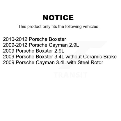 [Avant et Arrière] Capteur usure plaquettes de frein pour Porsche Boxster Cayman KSE-100372