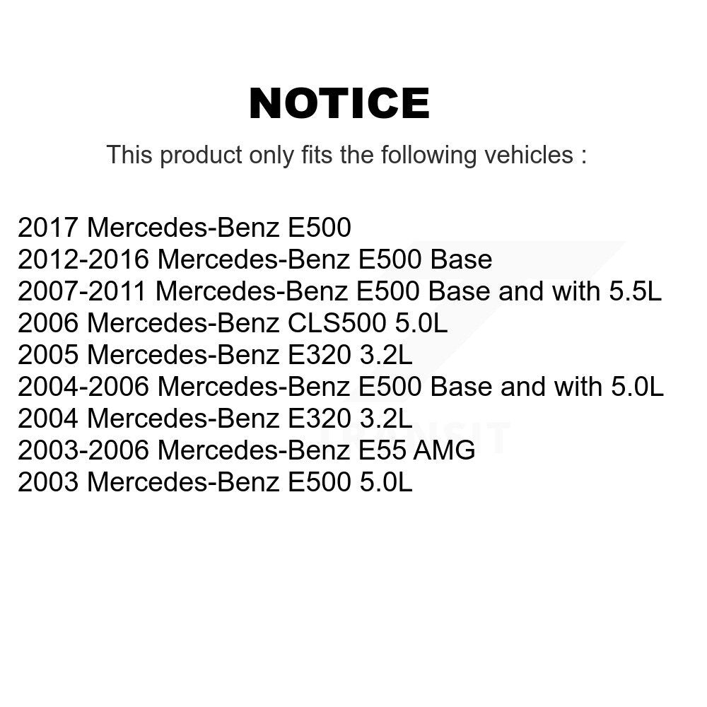 [Avant et Arrière] Capteur usure plaquettes de frein pour Mercedes-Benz E320 E500 CLS500 E55 AMG KSE-100395