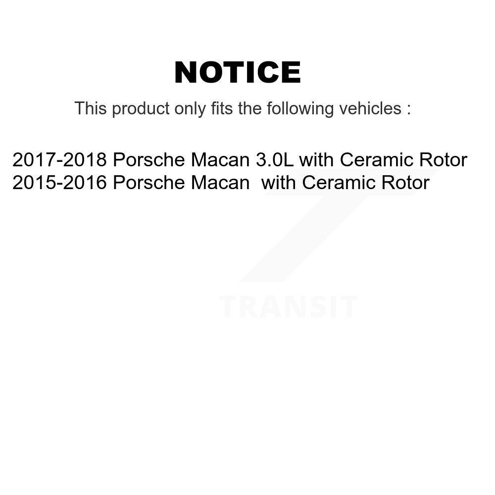 [Avant et Arrière] Capteur usure plaquettes de frein pour Porsche Macan with Ceramic Rotor KSE-100400
