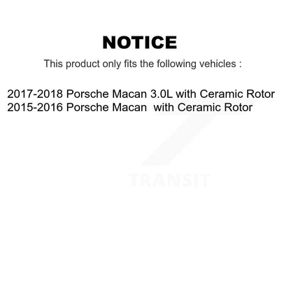 [Avant et Arrière] Capteur usure plaquettes de frein pour Porsche Macan with Ceramic Rotor KSE-100400