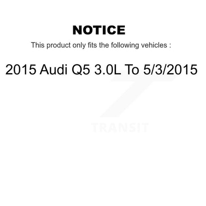 [Avant et Arrière] Capteur usure plaquettes de frein pour 2015 Audi Q5 3.0L To 5 3 KSE-100415