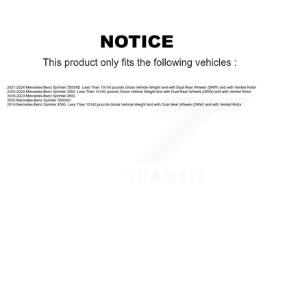 [Avant et Arrière] Capteur usure plaquettes de frein pour Mercedes-Benz Sprinter 3500 4500 3500XD KSE-100417