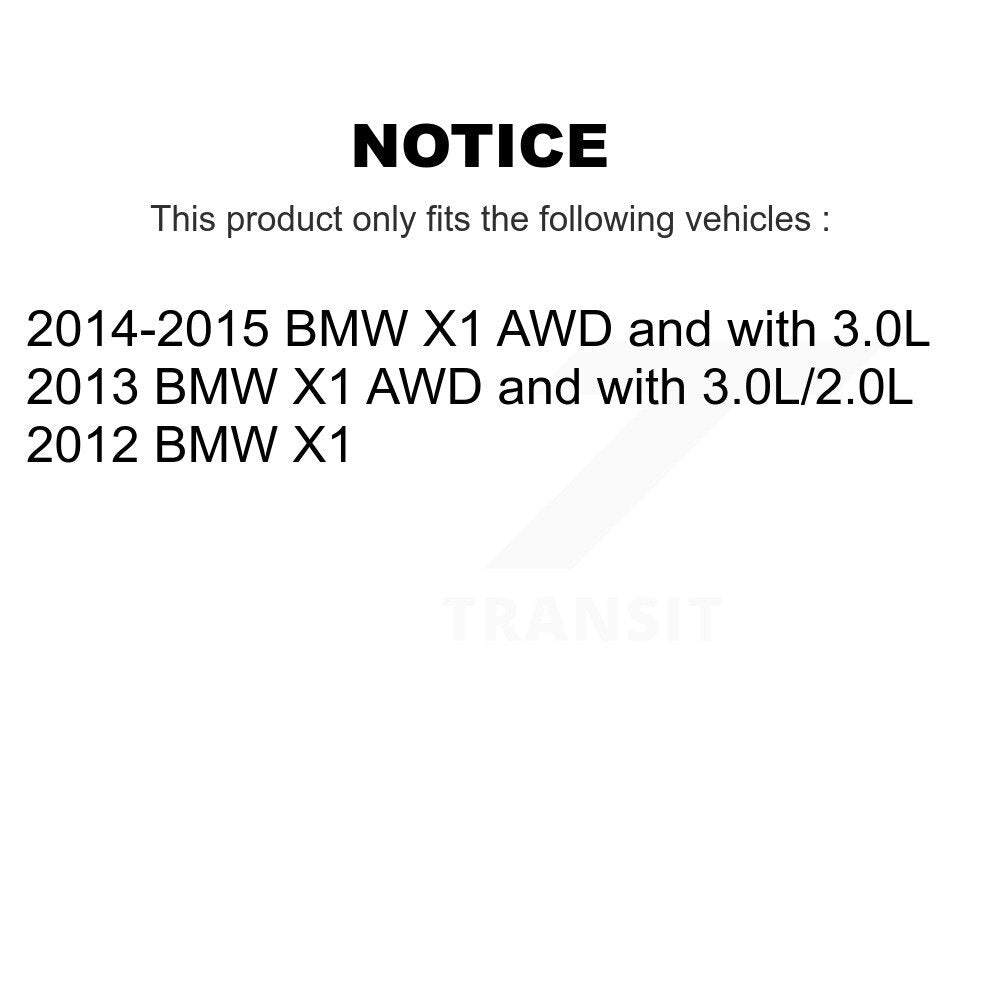 [Avant et Arrière] Capteur usure plaquettes de frein pour BMW X1 KSE-100419