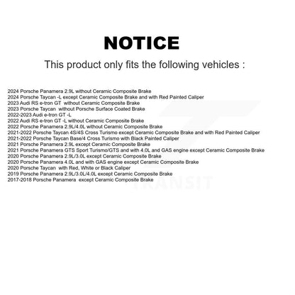 [Avant et Arrière] Capteur usure plaquettes de frein pour Porsche Taycan Panamera Audi e-tron GT RS KSE-100424
