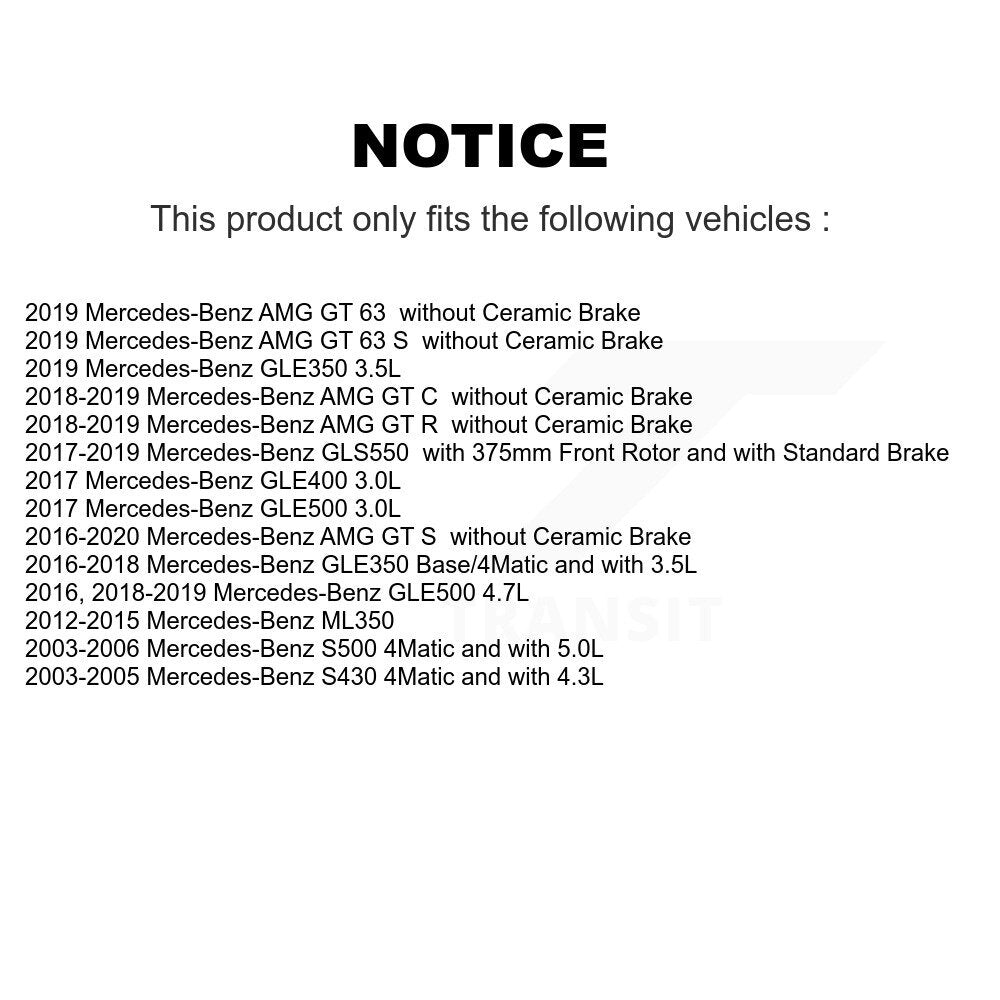 [Avant et Arrière] Capteur usure plaquettes de frein pour Mercedes-Benz ML350 GLE350 GLE400 GLS550 S KSE-100439