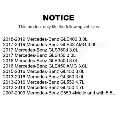 [Avant et Arrière] Capteur usure plaquettes de frein pour Mercedes-Benz GLE400 GL350 GLE43 AMG GL550 KSE-100440