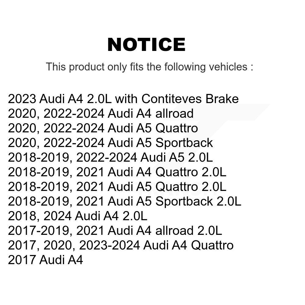 [Avant et Arrière] Capteur usure plaquettes de frein pour Audi A4 Quattro A5 Sportback allroad KSE-100442
