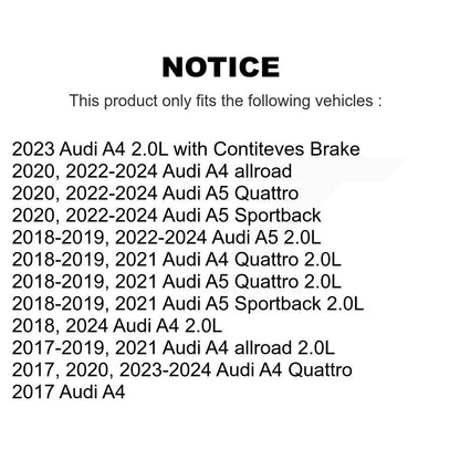 [Avant et Arrière] Capteur usure plaquettes de frein pour Audi A4 Quattro A5 Sportback allroad KSE-100442