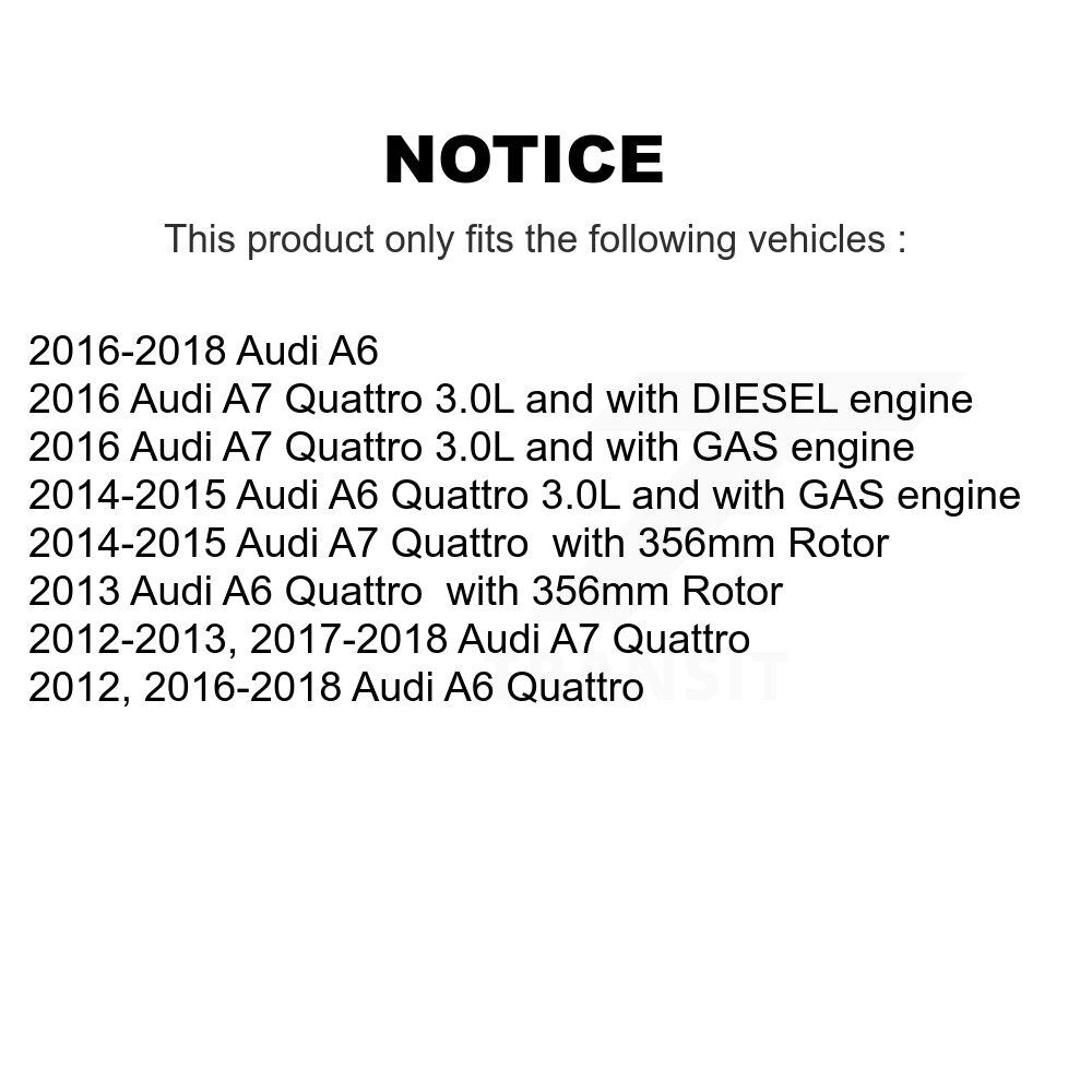 [Avant et Arrière] Capteur usure plaquettes de frein pour Audi A6 Quattro A7 KSE-100453