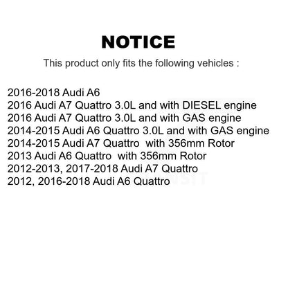 [Avant et Arrière] Capteur usure plaquettes de frein pour Audi A6 Quattro A7 KSE-100453