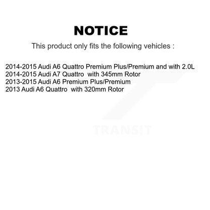 [Avant et Arrière] Capteur usure plaquettes de frein pour Audi A6 Quattro A7 KSE-100454