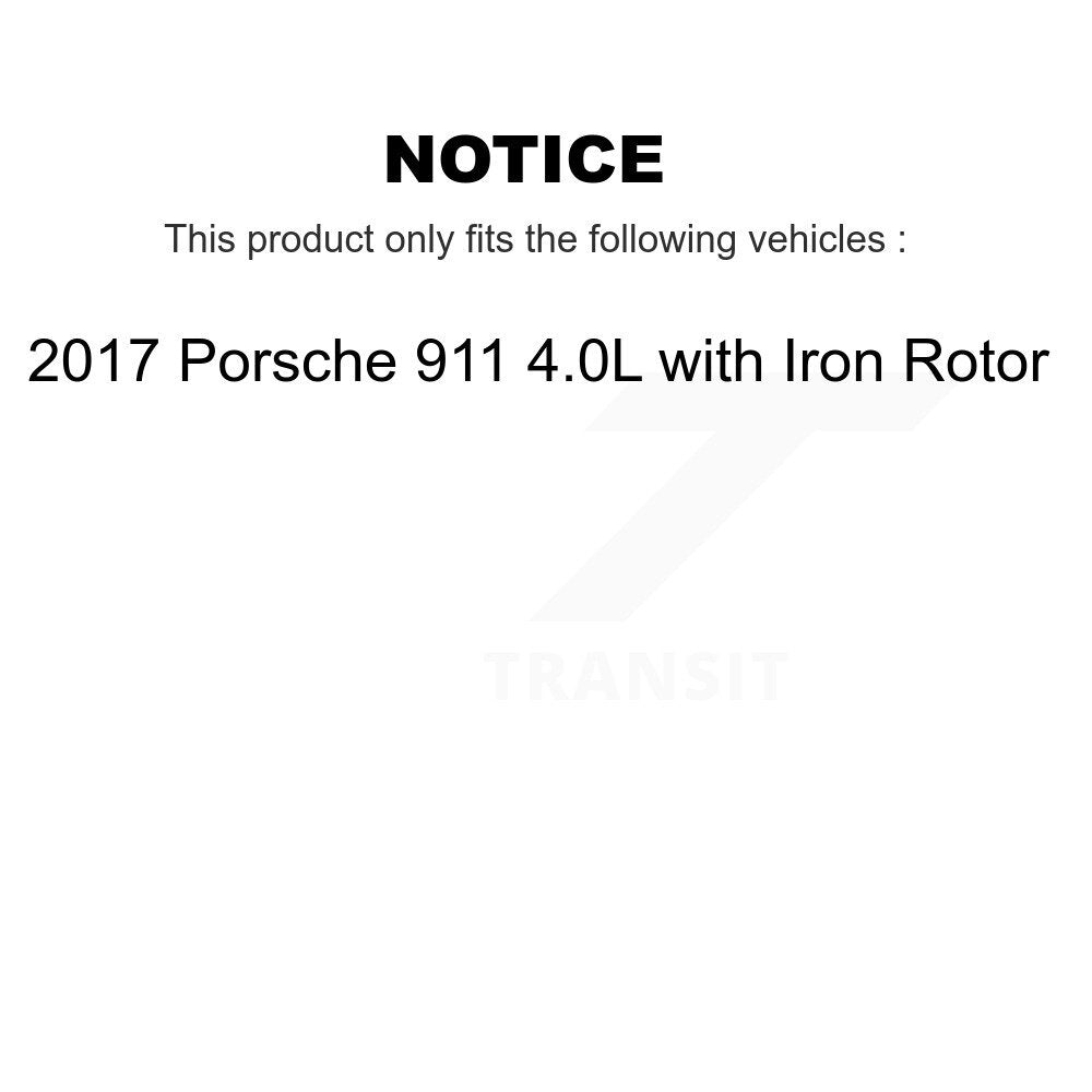 [Arrière] Capteur usure plaquettes de frein pour 2017 Porsche 911 4.0L with Iron Rotor KSE-100465