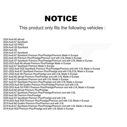 [Avant et Arrière] Capteur usure plaquettes de frein pour Audi SQ5 Sportback A6 Quattro Q5 PHEV A7 KSE-100483
