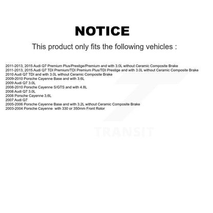 [Avant et Arrière] Capteur usure plaquettes de frein pour Audi Q7 Porsche Cayenne KSE-100486