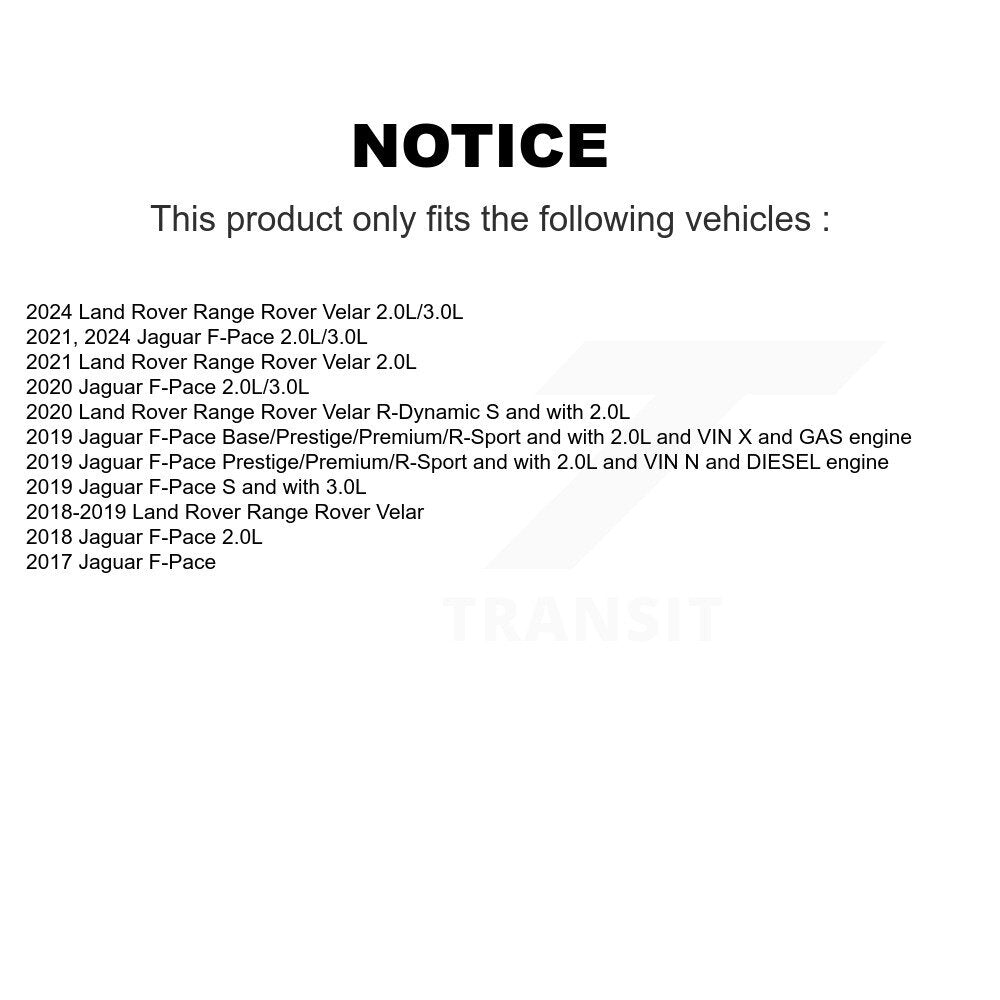 [Avant] Capteur usure plaquettes de frein pour Jaguar F-Pace Land Rover Range Velar KSE-100491