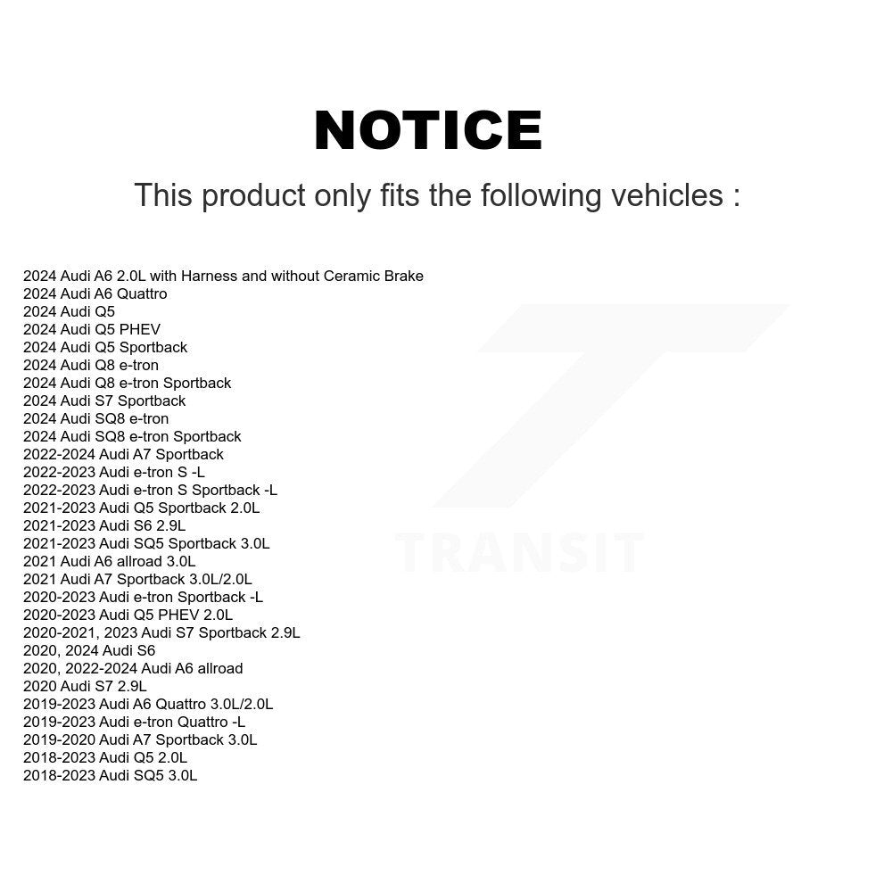 [Arrière] Capteur usure plaquettes de frein pour Audi Q5 Sportback SQ5 e-tron Quattro A6 PHEV A7 KSE-100497