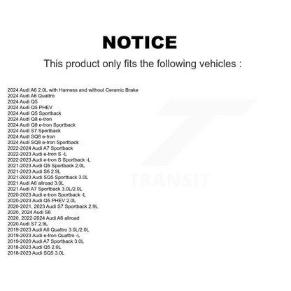 [Arrière] Capteur usure plaquettes de frein pour Audi Q5 Sportback SQ5 e-tron Quattro A6 PHEV A7 KSE-100497
