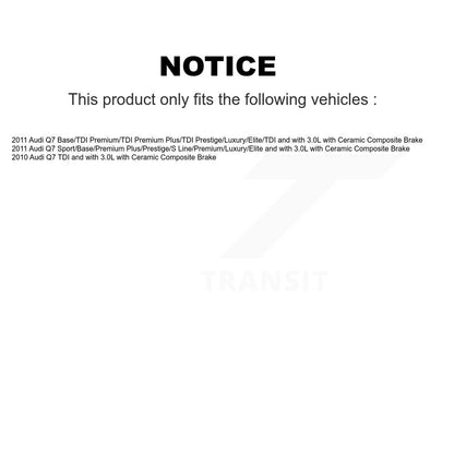 [Avant et Arrière] Capteur usure plaquettes de frein pour Audi Q7 with Ceramic Composite KSE-100500