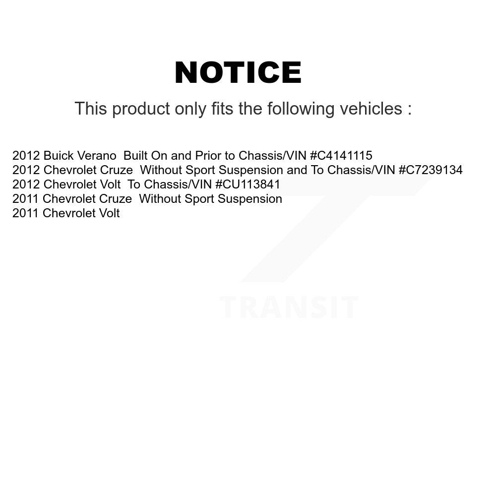 [Avant Droite] Jambe de suspension pour Chevrolet Cruze Buick Verano Volt KSH-100341