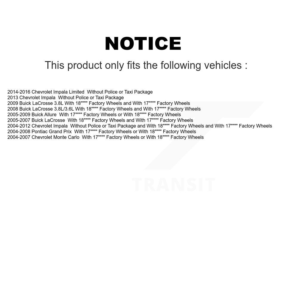 [Arrière Gauche] Jambe de suspension pour Chevrolet Impala Buick LaCrosse Pontiac KSH-100418