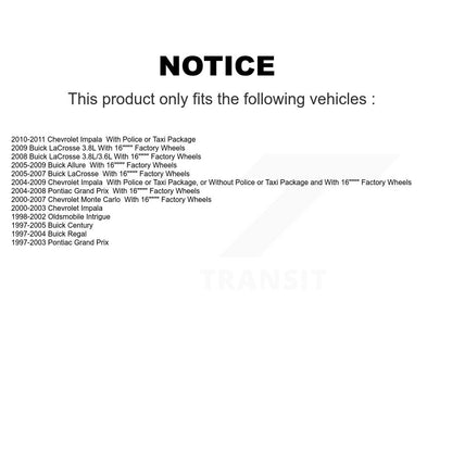 [Arrière Gauche] Jambe de suspension pour Chevrolet Impala Buick Pontiac Grand Prix KSH-100419