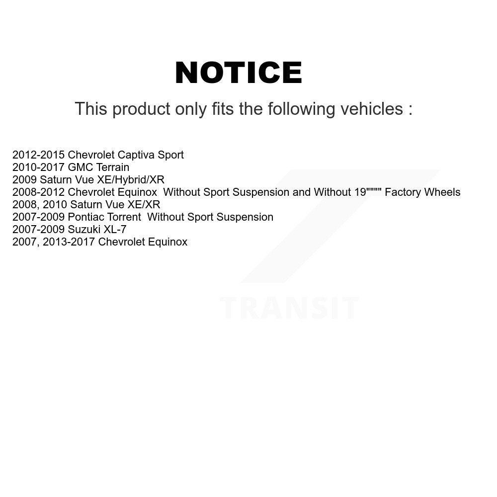 [Avant] Jambe de suspension pour Chevrolet Equinox GMC Terrain Pontiac Torrent KSH-100455