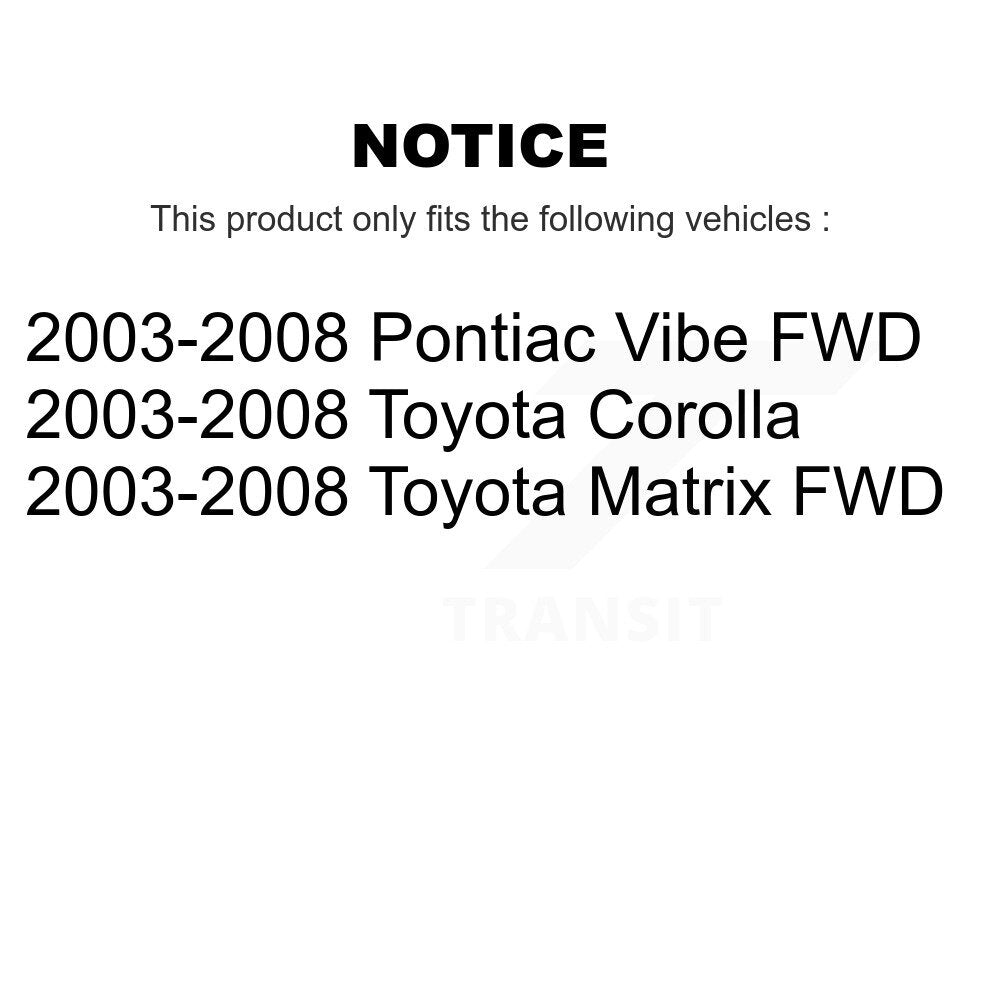 [Arrière] Jambe de suspension pour 2003-2008 Toyota Corolla Matrix Pontiac Vibe KSH-100495