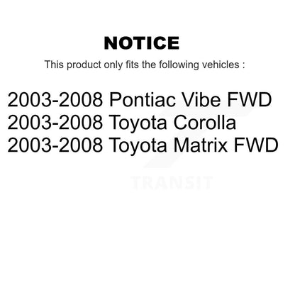 [Arrière] Jambe de suspension pour 2003-2008 Toyota Corolla Matrix Pontiac Vibe KSH-100495