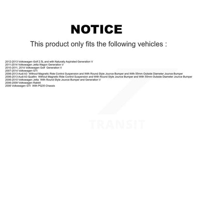 [Arrière] Amortisseur de suspension pour Volkswagen Jetta Golf Rabbit GTI Audi A3 Quattro KSH-100586